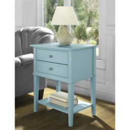 Dorel Home Franklin 2 Drawer End Table In Blue - thumbnail 5