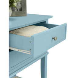 Dorel Home Franklin 2 Drawer End Table In Blue - thumbnail 8