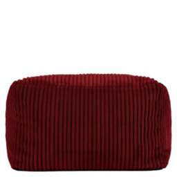 Icon Amara Jumbo Cord Square Footstool Bean Bag, Burgundy - thumbnail 3