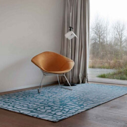 Mad Men Dedalo 9203 Blue Marine Flatweave Rug By Louis De Poortere-80Cm X 250Cm - thumbnail 1