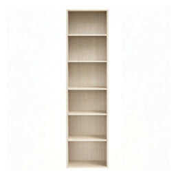 Ledrem Bookshelf With 6 Tiers, Open Storage Shelf, Bookcase For Living Room, Office, Dining Room, Beige - thumbnail 2