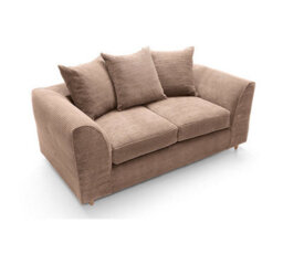 Abakus Direct Jumbo Brown Cord 2 Seater Sofa For Living Room With Thick Luxury Deep Filled Cushioning - thumbnail 5