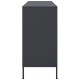 Berkfield Sideboard Anthracite 100.5X39X79 Cm Steel - thumbnail 7
