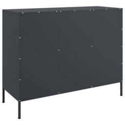 Berkfield Sideboard Anthracite 100.5X39X79 Cm Steel - thumbnail 8