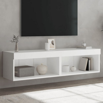 Berkfield Tv Cabinets With Led Lights 2 Pcs White 60X30X30 Cm - image 1