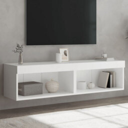 Berkfield Tv Cabinets With Led Lights 2 Pcs White 60X30X30 Cm - thumbnail 1