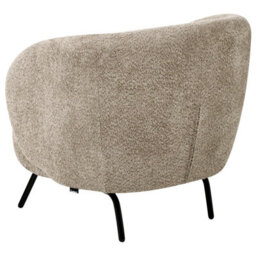 Beliani Minimalist Armchair Makela Boucle Taupe - thumbnail 8