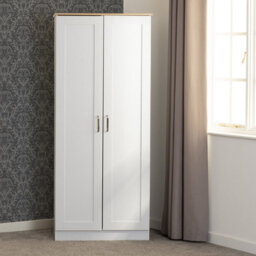 Seconique Portland Trio Bedroom Set White And Oak Effect 3 Items - thumbnail 3