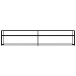 Berkfield Tv Cabinet Black 200X40X40.5 Cm Tempered Glass - thumbnail 3