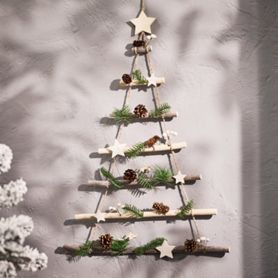 Dibor Traditional Style Christmas Decorations Hanging Shooting Star Tree Ladder 70Cm - image 1