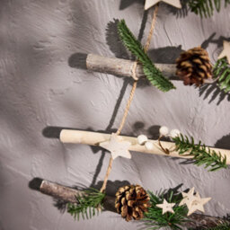 Dibor Traditional Style Christmas Decorations Hanging Shooting Star Tree Ladder 70Cm - thumbnail 6