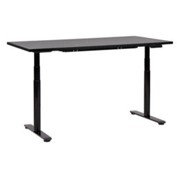 Beliani Electric Adjustable Standing Desk Destinas 160 Cm 72 Cm Black
