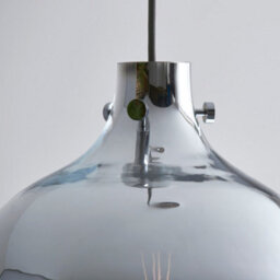 Luminosa Lighting Luminosa Udine Single Pendant Ceiling Lamp, Chrome Ombre Glass, Chrome Plate - thumbnail 5