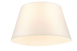 GoodHome Lokombi Cream Fabric Dyed Conical Light Shade (D)30Cm - thumbnail 3