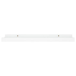 Berkfield Picture Frame Ledge Shelves 2 Pcs White 40X9X3 Cm Mdf - thumbnail 4