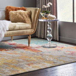 Sealife Abstract Graphic Modern Rug For Living Room, Bedroom And Dining Room-274Cm X 366Cm - thumbnail 6