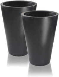 Primrose Polystone Calgary Black Tall Indoor Outdoor Garden Planter 89Cm - thumbnail 2