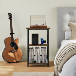 Record Player Stand Turntable Stand Album Vinyl Record Storage Rack - thumbnail 3