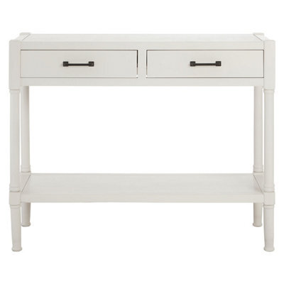 Orsina Console Table For Hallway, Pine Wood Hallway Table For Home Décor, Wood Table With 2 Drawers For Office - image 1