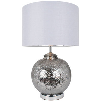 Pagazzi Lighting Pagazzi Specter 55Cm Silver Glass Table Lamp - image 1
