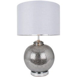 Pagazzi Lighting Pagazzi Specter 55Cm Silver Glass Table Lamp - thumbnail 1