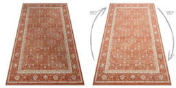 RugsX Wool Carpet Soho 477.27.la300 Osta - Rhombus, Frame Geometric Natural Terracotta 200X300 Cm - thumbnail 3