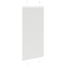 Berkfield Pleated Blind Light Grey 65X150 Cm Fabric Width 64.4 Cm Polyester - thumbnail 4