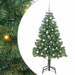 Vidaxl Christmas Tree With 150 Leds With Stand Green 150 Cm Pvc - thumbnail 2