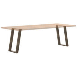 Berkfield Modern Dining Table Legs U-Shaped 2 Pcs Natural Steel 60X(72-73) Cm Steel - thumbnail 8