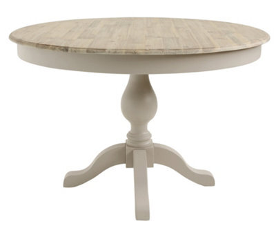 Statement Furniture Florence Large Truffle Pedestal Round Dining Table 120Cm - image 1