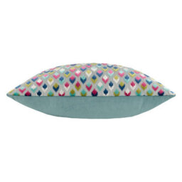 Paoletti Lexington Velvet Jacquard Feather Filled Cushion - thumbnail 3