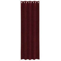 Berkfield Modern Blackout Curtains With Eyelets 2 Pcs Wine Red Velvet - thumbnail 4