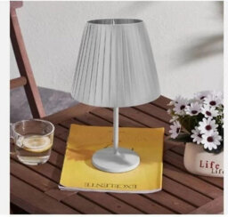 2 Pack Silver Fabric Lamp Shades 28Cm With A60 Led Bulb, Coolie Lampshade For Ceiling, Pendant & Table Lamps - thumbnail 9