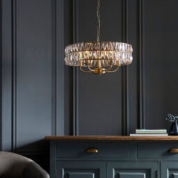 Luminosa Lighting Luminosa Clifton 5 Light Multi Arm Lamp Ceiling Pendant Antique Brass - thumbnail 3