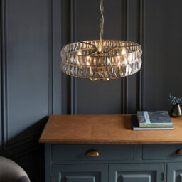 Luminosa Lighting Luminosa Clifton 5 Light Multi Arm Lamp Ceiling Pendant Antique Brass - thumbnail 5