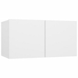 Berkfield 7 Piece Tv Cabinet Set White Engineered Wood - thumbnail 5