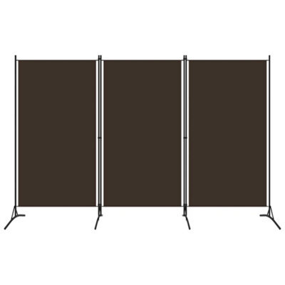 Vidaxl 3-Panel Room Divider Brown 260X180 Cm Room Dividers - image 1