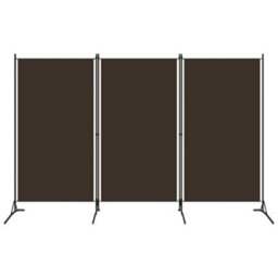 Vidaxl 3-Panel Room Divider Brown 260X180 Cm Room Dividers - thumbnail 1