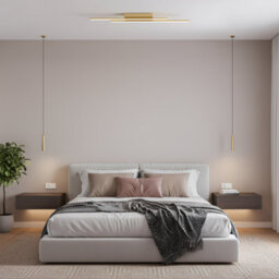 Happy Homewares Designer Brushed Gold Metal Kitchen Led 89Cm Ceiling Light Fitting - thumbnail 5