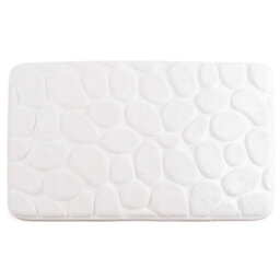 Luxury Pebble Design Bath Mat - Memory Foam Non-Slip Machine Washable Bathroom Floor Mat - Measures 59 X 40 X 1.5Cm - thumbnail 3