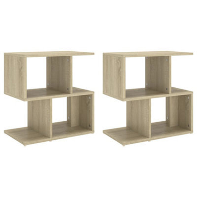 Berkfield Elegant Bedside Cabinets 2 Pcs Sonoma Oak 50X30X51.5 Cm Engineered Wood - image 1