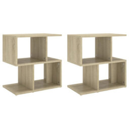 Berkfield Elegant Bedside Cabinets 2 Pcs Sonoma Oak 50X30X51.5 Cm Engineered Wood - thumbnail 1