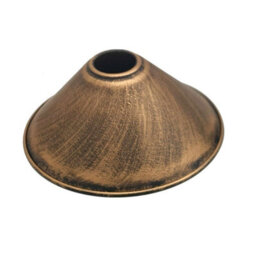 Brushed Copper Retro Metal Lamp Shades Ceiling Light Shades 22Cm Easy Fit Pendant Shade - thumbnail 7