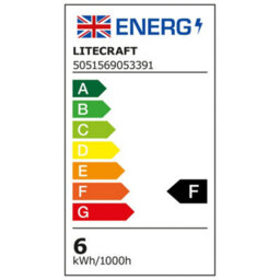 Litecraft Darly Satin Black 1 Lamp Modern Bathroom 6W Led Flush Ceiling Light - thumbnail 5