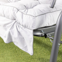 Alfresia Turin Reclining Swing Seat With Grey Classic Cushions - thumbnail 4