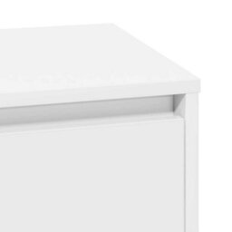Berkfield Modern Bedside Cabinet With Led Lights White 39X34,5X50 Cm - thumbnail 9