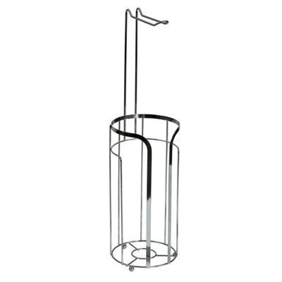 Showerdrape Dante Chrome Toilet Roll Holder & Spare Paper Holder Combination - image 1
