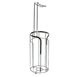 Showerdrape Dante Chrome Toilet Roll Holder & Spare Paper Holder Combination
