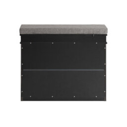 Sobuy Shoe Cabinet With Flip Drawer 2-Tier Rack 24.0X9.4X20.1 Inch Load Capacity 150 Kg Fsr82-K - Black - thumbnail 7