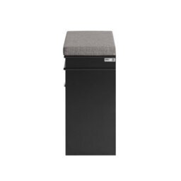 Sobuy Shoe Cabinet With Flip Drawer 2-Tier Rack 24.0X9.4X20.1 Inch Load Capacity 150 Kg Fsr82-K - Black - thumbnail 8